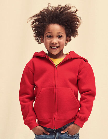 Kids&acute; Premium Hooded Sweat Jacket, Fruit of the Loom 62-035-0 // F401K