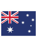 Fahne Australien, Printwear  // FLAGAU