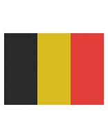 Fahne Belgien, Printwear  // FLAGBE