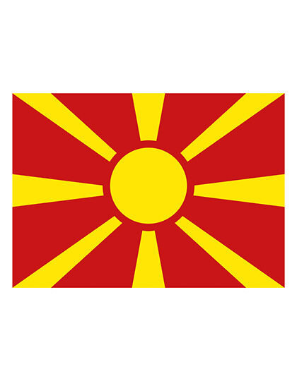Fahne Mazedonien, Printwear  // FLAGMK