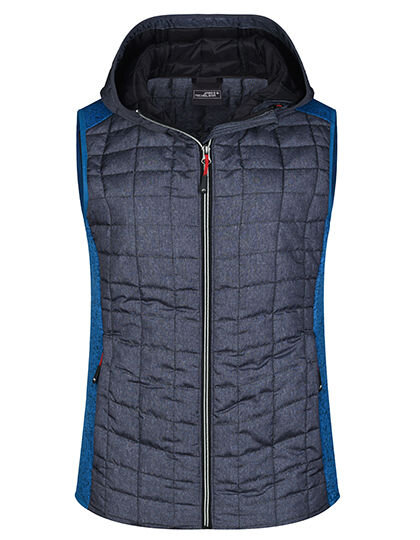 Ladies&acute; Knitted Hybrid Vest, James+Nicholson JN767 // JN767