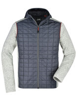 Men´s Knitted Hybrid Jacket, James+Nicholson JN772...