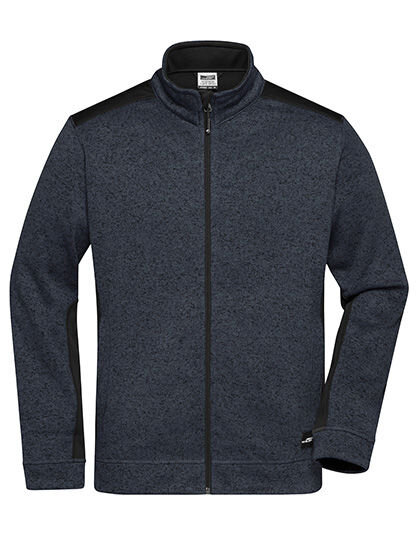 Men&acute;s Knitted Workwear Fleece Jacket -STRONG-, James+Nicholson JN862 // JN862