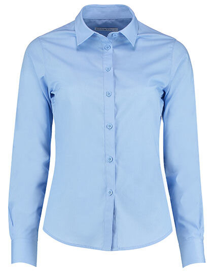 Women&acute;s Tailored Fit Poplin Shirt Long Sleeve, Kustom Kit KK242 // K242