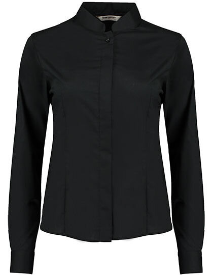 Women&acute;s Tailored Fit Bar Shirt Mandarin Collar Long Sleeve, Bargear KK740 // K740