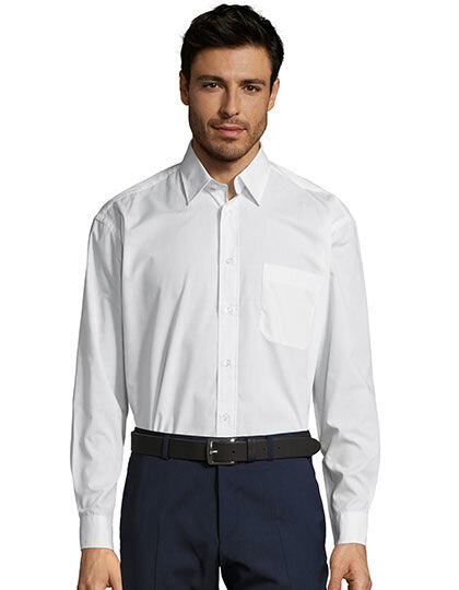 Popeline-Shirt Baltimore Long Sleeve, SOL&acute;S 16040 // L623
