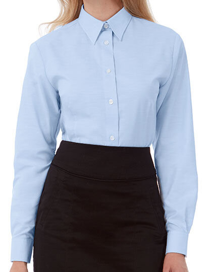 Women&acute;s Oxford Shirt Long Sleeve, B&amp;C SWO03 // BCSWO03