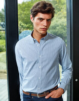 Men&acute;s Cotton Rich Oxford Stripes Shirt, Premier...