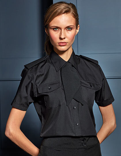 Women&acute;s Pilot Shirt Short Sleeve, Premier Workwear PR312 // PW312