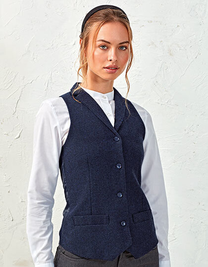 Women&acute;s Herringbone Waistcoat, Premier Workwear PR626 // PW626
