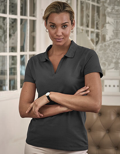 Women&acute;s Luxury Stretch V-Neck Polo, Tee Jays 1409 // TJ1409