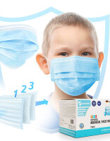 Medical Face Mask Typ I - Kids (Pack of 50), Virshields...