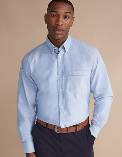 Men&acute;s Classic Long Sleeved Oxford Shirt, Henbury H510 // W510