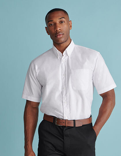 Men&acute;s Classic Short Sleeved Oxford Shirt, Henbury H515 // W515
