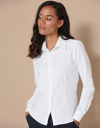Ladies&acute; Wicking Long Sleeve Shirt, Henbury H591 // W591