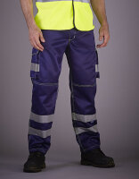 Hi-Vis Cargo Trousers With Knee Pad Pockets, YOKO HV018T...