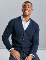 Men&acute;s V-Neck Knitted Cardigan, Russell Collection...