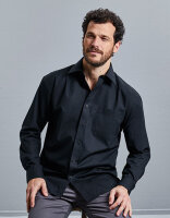 Men&acute;s Long Sleeve Classic Pure Cotton Poplin Shirt,...