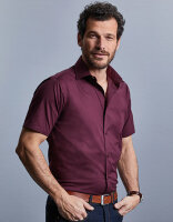 Men&acute;s Short Sleeve Fitted Stretch Shirt, Russell...