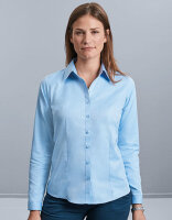 Ladies&acute; Long Sleeve Tailored Herringbone Shirt,...