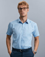 Men&acute;s Short Sleeve Tailored Herringbone Shirt,...