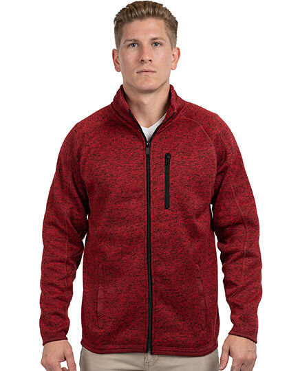 Men&acute;s Full Zip Sweater Knit Jacket, Burnside 3901 // BU3901