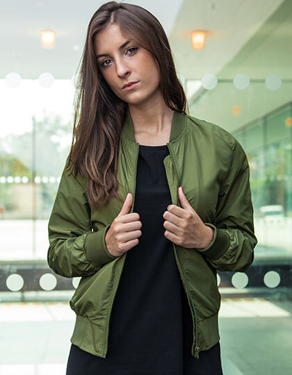 Ladies&acute; Nylon Bomber Jacket, Build Your Brand BY044 // BY044