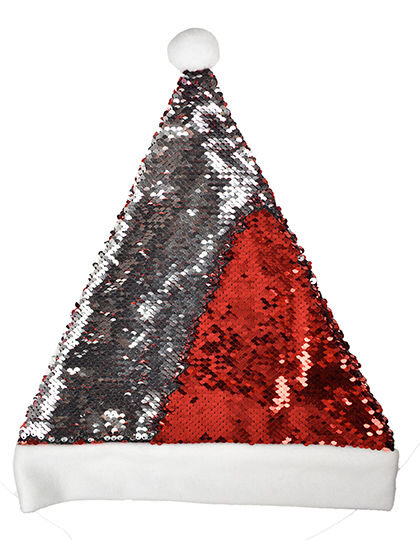 Christmas Hat / Nikolaus M&uuml;tze mit Pailletten, Printwear 4007 // C4007