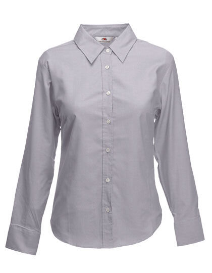 Ladies&acute; Long Sleeve Oxford Shirt, Fruit of the Loom 65-002-0 // F700