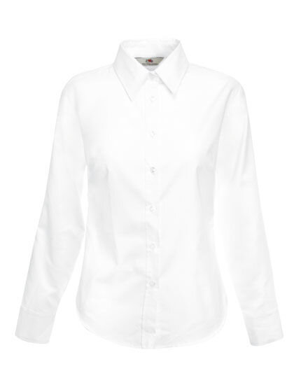 Ladies&acute; Long Sleeve Oxford Shirt, Fruit of the Loom 65-002-0 // F700