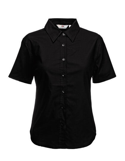 Ladies&acute; Short Sleeve Oxford Shirt, Fruit of the Loom 65-000-0 // F701