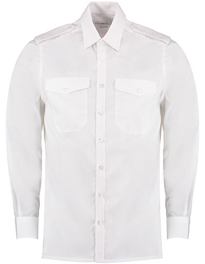 Men&acute;s Tailored Fit Pilot Shirt Long Sleeve, Kustom Kit KK134 // K134