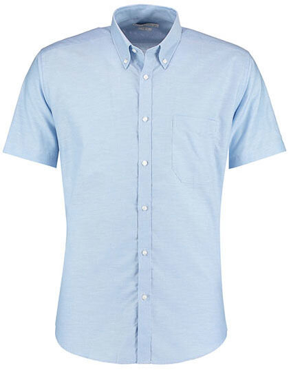 Slim Fit Workwear Oxford Shirt Short Sleeve, Kustom Kit KK183 // K183