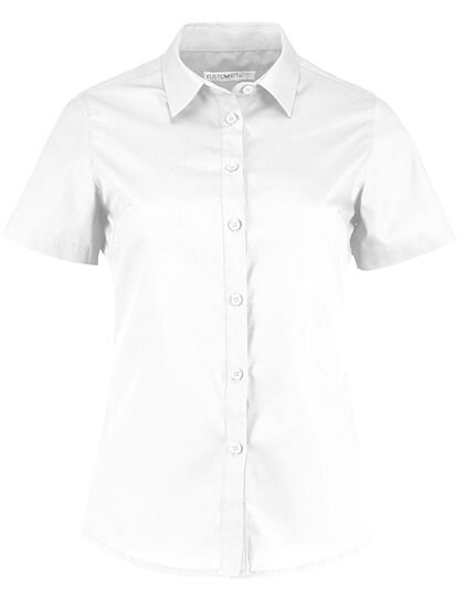 Women&acute;s Tailored Fit Poplin Shirt Short Sleeve, Kustom Kit KK241 // K241