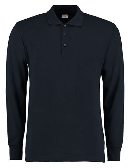 Men&acute;s Classic Fit Piqu&eacute; Polo Shirt Long Sleeve, Kustom Kit KK430 // K430