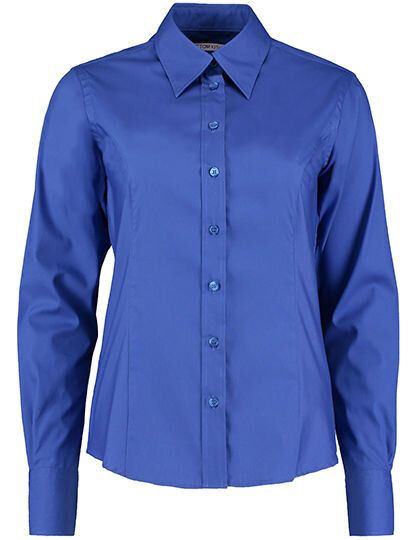 Women&acute;s Tailored Fit Corporate Oxford Shirt Long Sleeve, Kustom Kit KK702 // K702