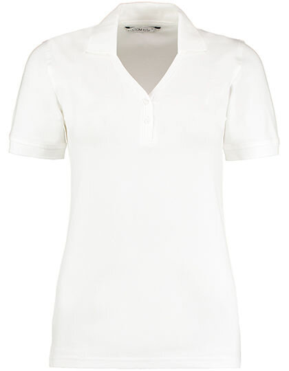Regular Fit Sophia Comfortec&reg; V Neck Polo Shirt, Kustom Kit KK732 // K732