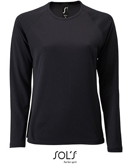Women&acute;s Long Sleeve Sports T-Shirt Sporty, SOL&acute;S 02072 // L02072