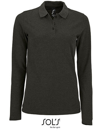 Women&acute;s Long-Sleeve Piqu&eacute; Polo Shirt Perfect, SOL&acute;S 02083 // L02083