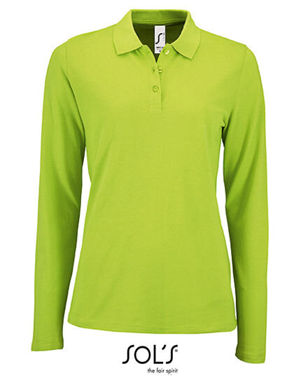 Women&acute;s Long-Sleeve Piqu&eacute; Polo Shirt Perfect, SOL&acute;S 02083 // L02083
