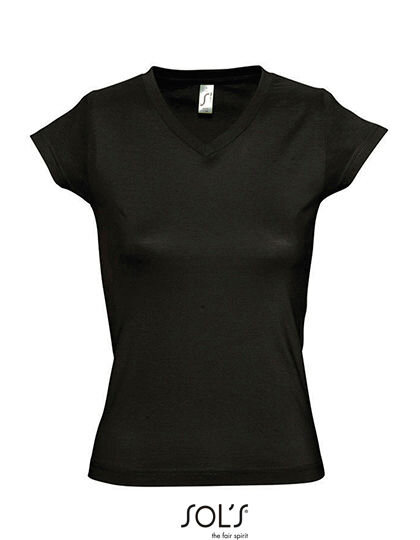 Women&acute;s V-Neck-T-Shirt Moon, SOL&acute;S 11388 // L156