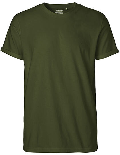 Men&acute;s Roll Up Sleeve T-Shirt, Neutral O60012 // NE60012