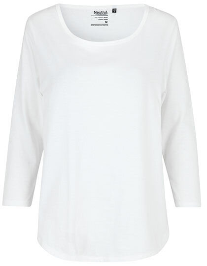 Ladies&acute; Three Quarter Sleeve T-Shirt, Neutral O81006 // NE81006