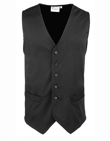 Men&acute;s Hospitality Waistcoat, Premier Workwear PR620 // PW620