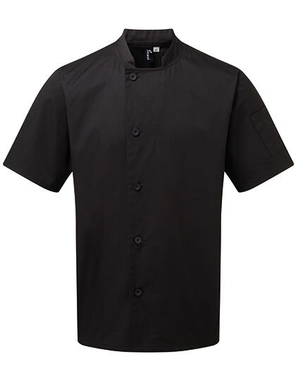 Essential Short Sleeve Chef&acute;s Jacket, Premier Workwear PR900 // PW900