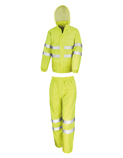 High Vis Waterproof Suit, Result Safe-Guard R216X // RT216