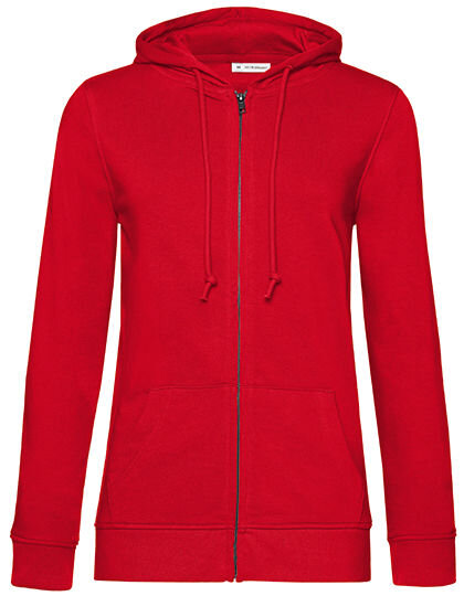 Women&acute;s Organic Zipped Hood Jacket, B&amp;C WW36B // BCWW36B