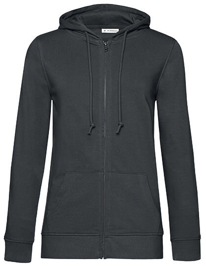 Women&acute;s Organic Zipped Hood Jacket, B&amp;C WW36B // BCWW36B