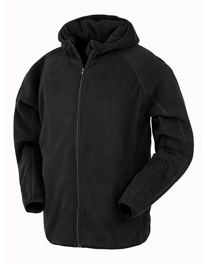 Recycled Hooded Microfleece Jacket, Result Genuine Recycled R906X // RT906