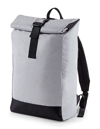 Reflective Roll-Top Backpack, BagBase BG138 // BG138